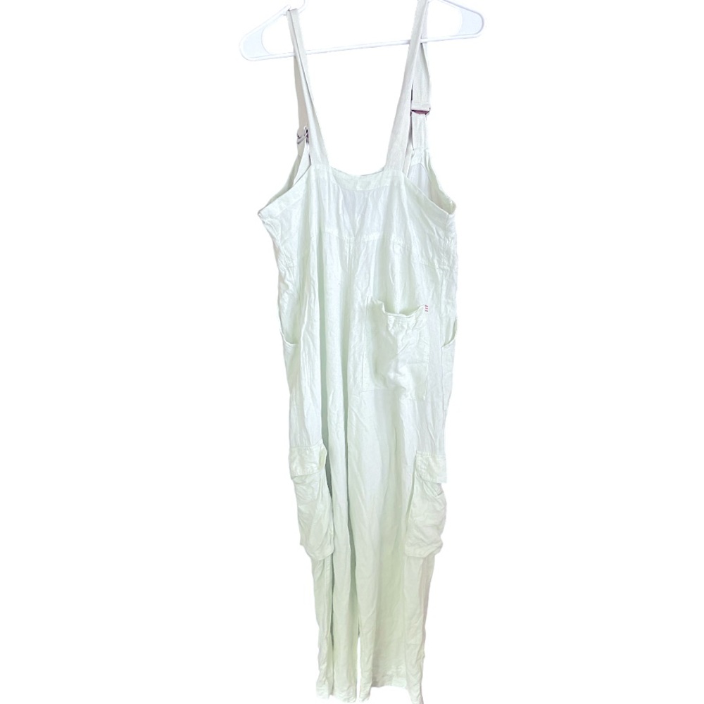 Urban Outfitters BDG Tilly Linen Utility Overalls in Light Green‎ S - Picture 5 of 14
